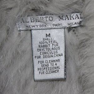 100% Rabbit Fur Alberto Makai Vest size small comfy and excellent condition